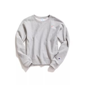 Champion Reverse Weave Gray Logo Sweatshirt